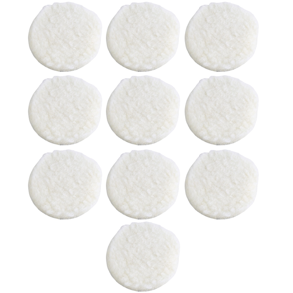10 Pcs 125 Mm Car Polishing Pad 5 Inch Polish Waxing Pads Wool Polisher
