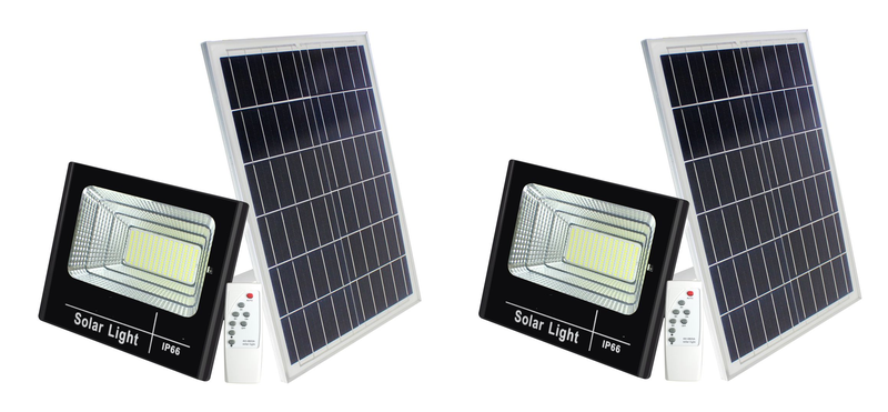 Solar Flood light and Remote - 200W x 2