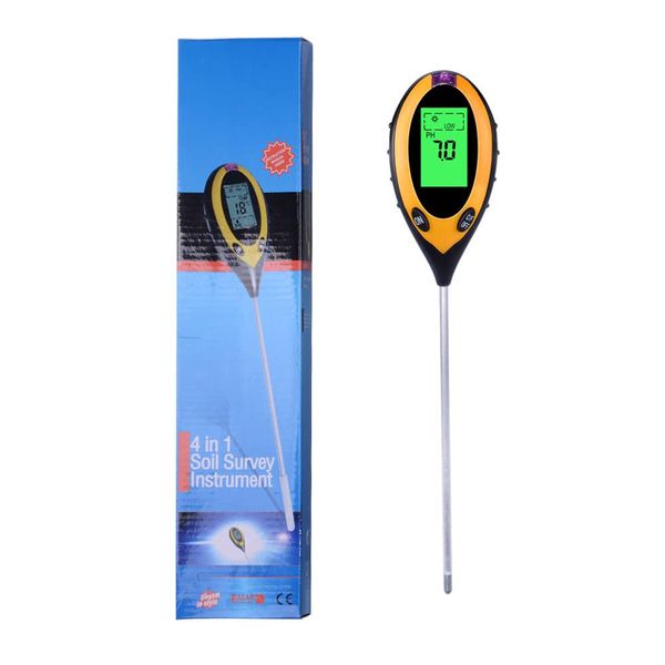 4-in-1 Multifunctional Soil Tester Moisture Meter for Garden &amp; Farm.
