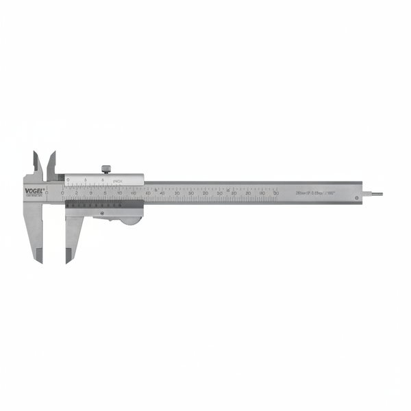 Vogel Vernier Caliper 200 mm with Thumb Lock and Pouch