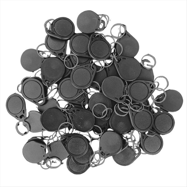 Hotel RFID Key FOB Re-Writable Multiple Times. 100 Pcs. Works in 13.56 MHz