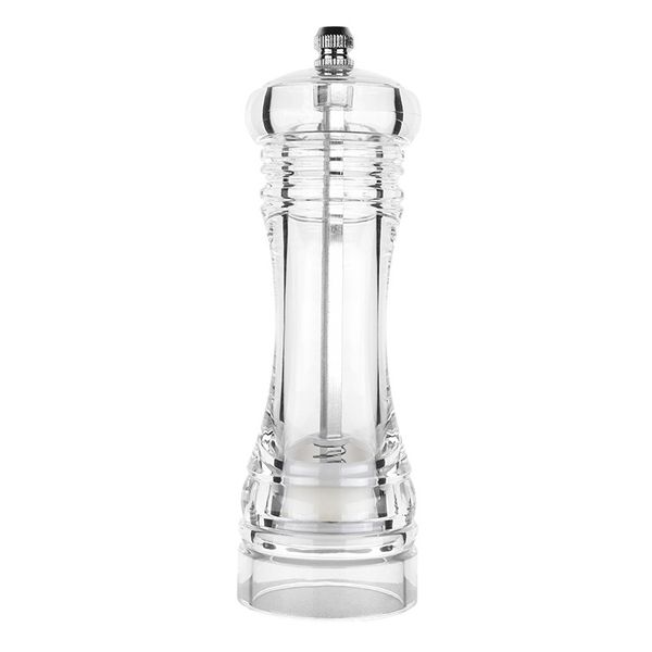 Acrylic and Stainless Steel Salt or Pepper Grinder (11cm)