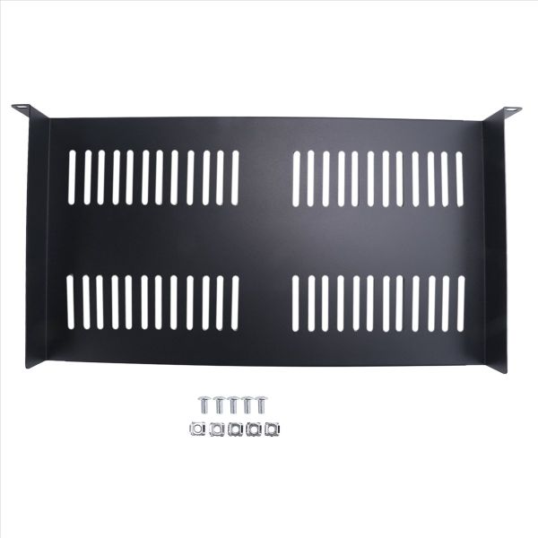 1U Server Rack Vented Cantilever Tray For 19In Network Equipment Rack