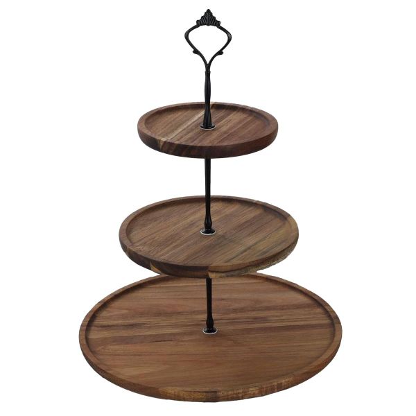 Wooden 3-Tier Cake Stand Dessert Display Tower Tiered Stand Wedding Party