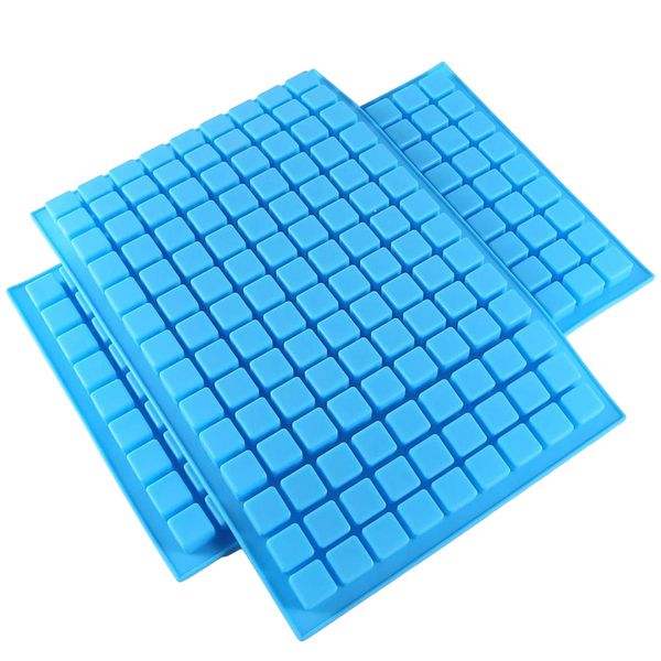 Silicone Candy Molds, 2 Pack 126-Cavity Square Chocolate Molds for Gummy Je