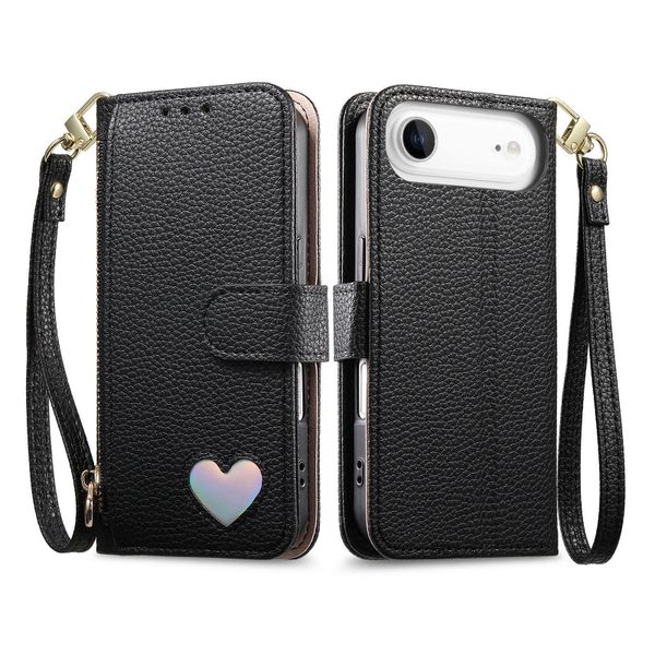 Heart-Shaped Zipper Shockproof Phone Case Compatible with Samsung GalaxyA54