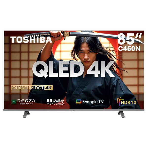 Toshiba 85" C450NP 4K QLED Google Smart TV with Dolby Atmos