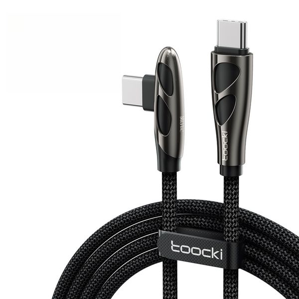 TOOCKI AuraCore-C-C 240W Zinc Alloy Elbow Fast Charging Data Cable