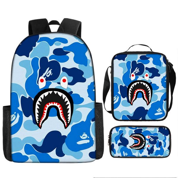 Piece Bag, Lunch Box &amp; Pencil Case Shark image