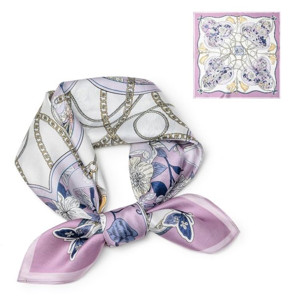 Mulberry Silk Square Scarf Women Neck Wrap Soft image