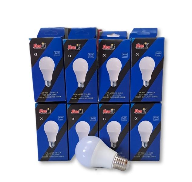 A60 10W LED Bulb E27 8 Pack