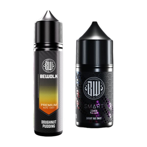Bewolk SMART Shot 25MG - Doughnut Pudding (60ml Combo)