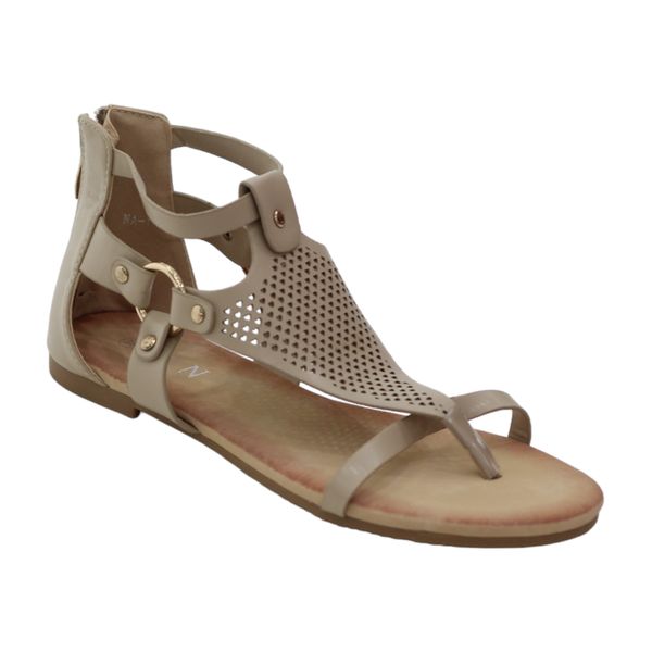 LaMara Paris Uhuro Back Zip Open Pores Flat - White