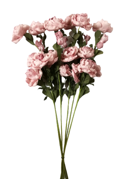 Artificial Flower 6 Piece 65cm Stem Peonies