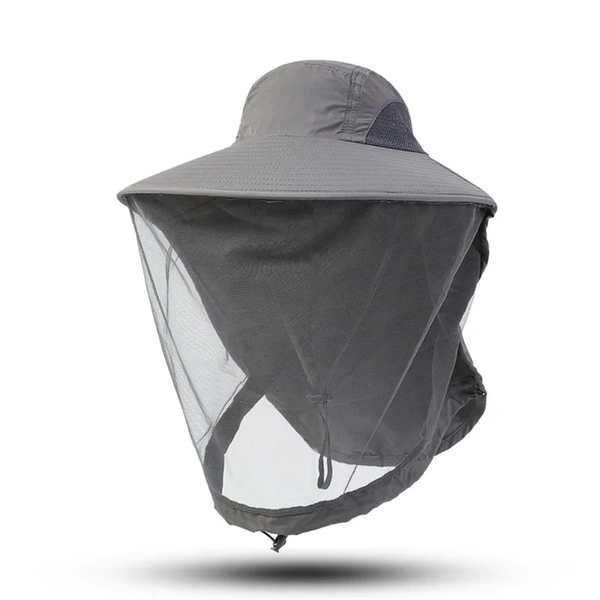 Foldable pest control With Net Cap Outdoor Sun protection Fishing Hat