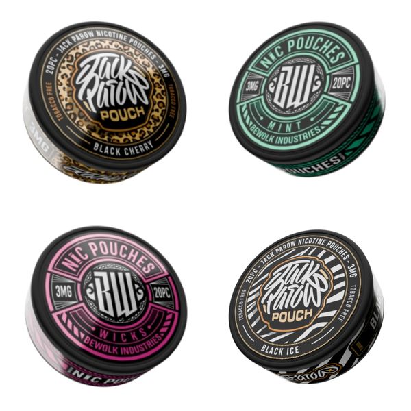 Mixed Nic Pouch Combo 3mg - Pack of 4 (20 Pieces Each)