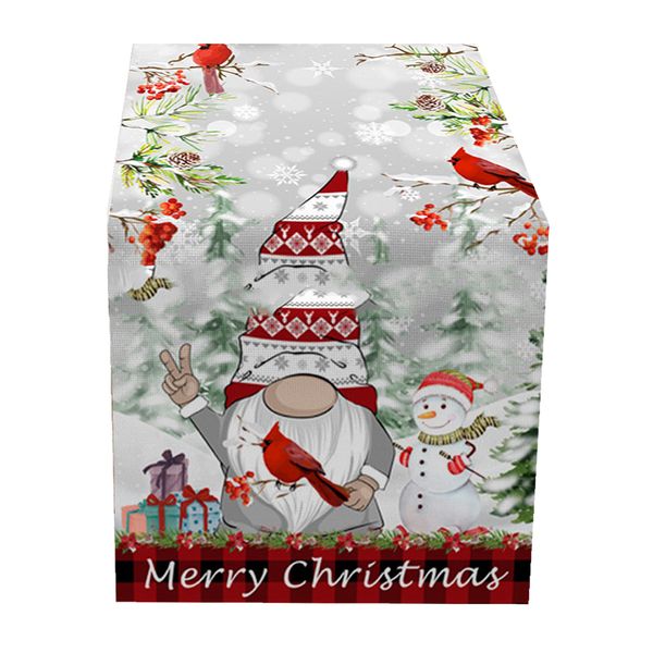 Home Christmas Party Dinner Decoration Linen Table Runner - Spring
