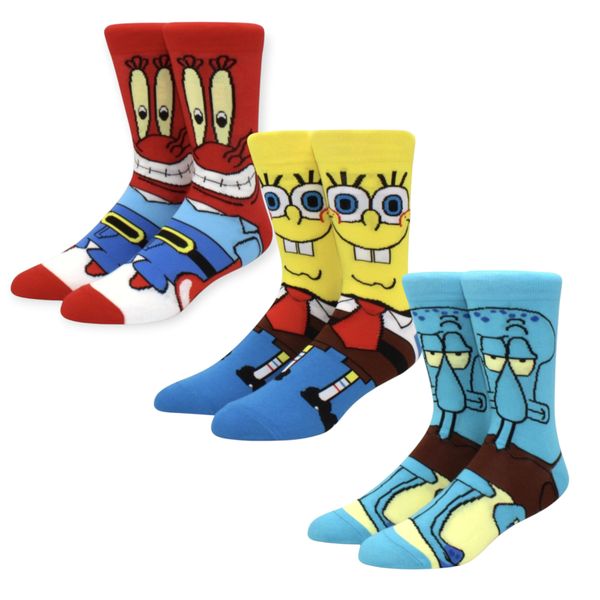 SpongeBob Themed Novelty Socks 3 pairs