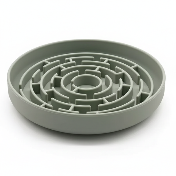 Silicone Dog Slow Feeder Maze Bowl Anti Choke Non Slip Feeding Dish