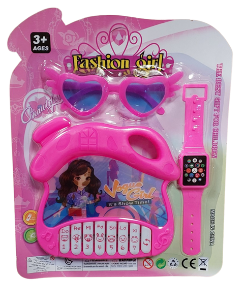 Musical Piano with Watch and Sunglasses Set