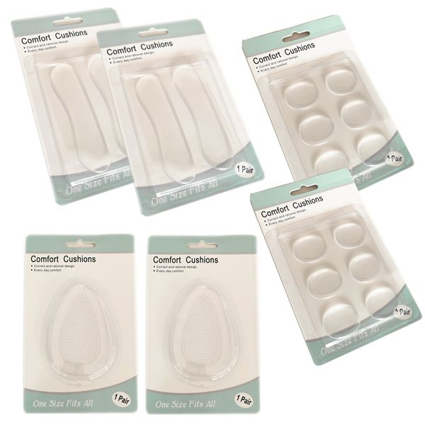 2 x Gel Heel Insole Survival Kit- Ball Of Foot Cushions + Heel Grips + Dots