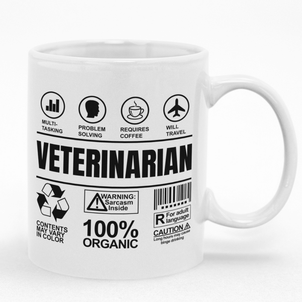 Funny Veterinarian Mug - Gift Idea for Birthday or Christmas