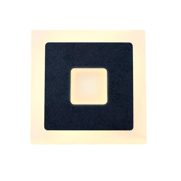 Kinkiet 18W LED Square Acrylic Bedroom Lamp for Living Room Stairs Corridor