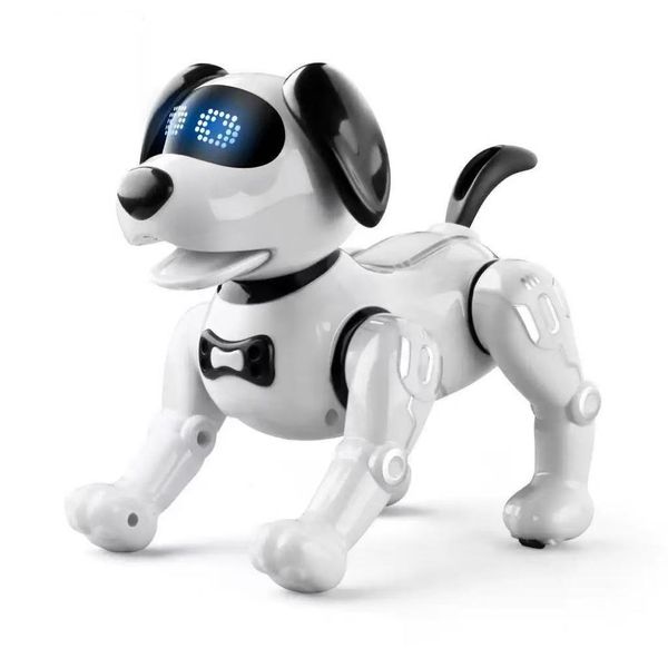 Smart Remote Control Toy Music Electronic Toy Robot Dog for Kids - White