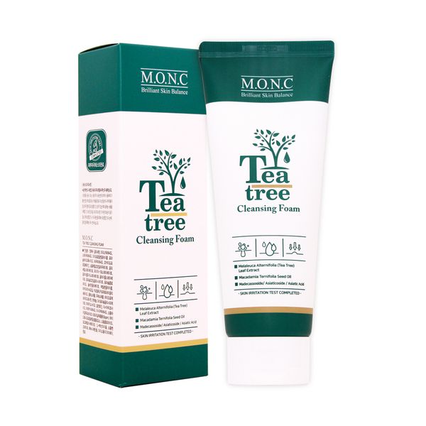 Korean M.O.N.C Tea Tree Cleansing Foam