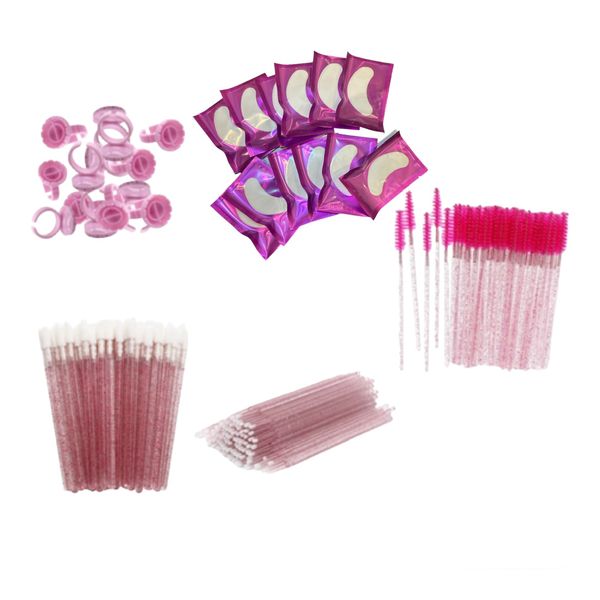 Purple Eyelash Extensions Disposables Combo Pack