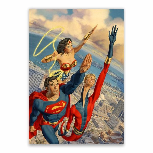 Superman, Wonder Woman And Elongated Man Poster - A1