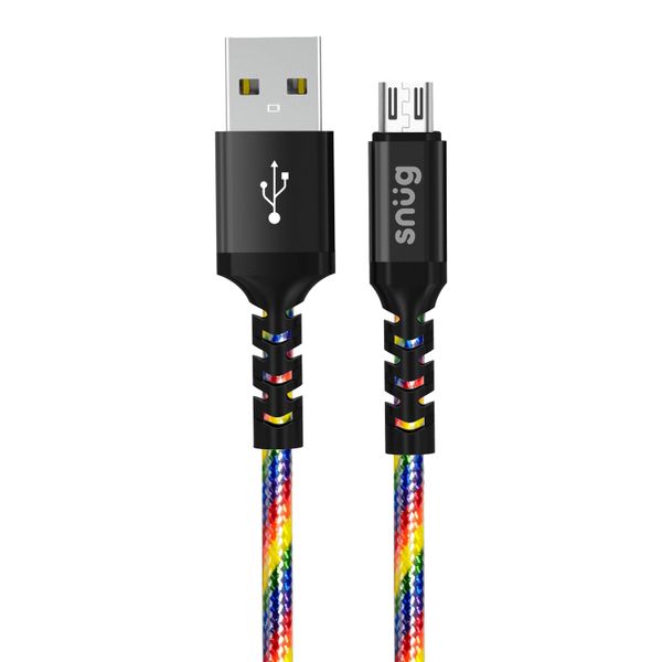 Snug 1.2M USB To Micro USB Rainbow Cable
