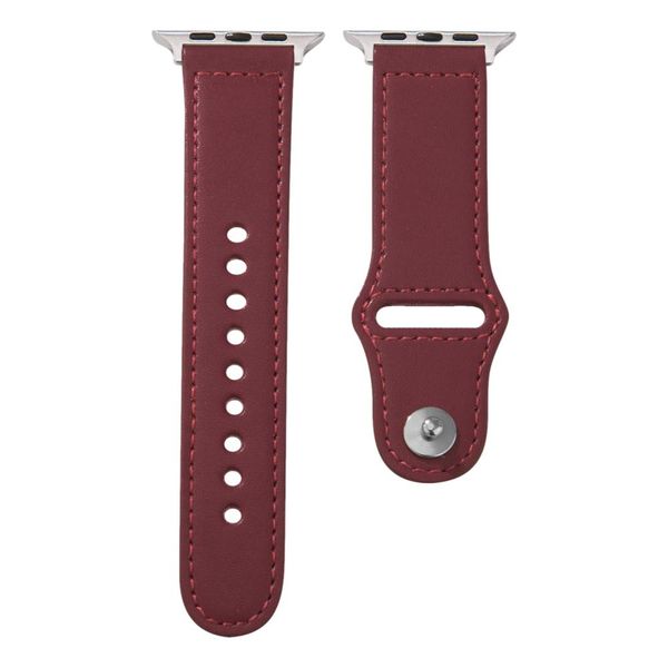 Leather Band for Apple Watch - 38mm/40mm/41mm - Maroon