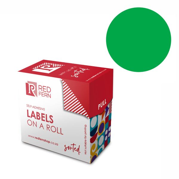Redfern C25 Colour Code Labels - Green 10's