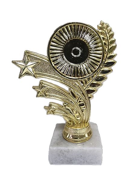 Pack of 5 Gold Trophies with Marble base