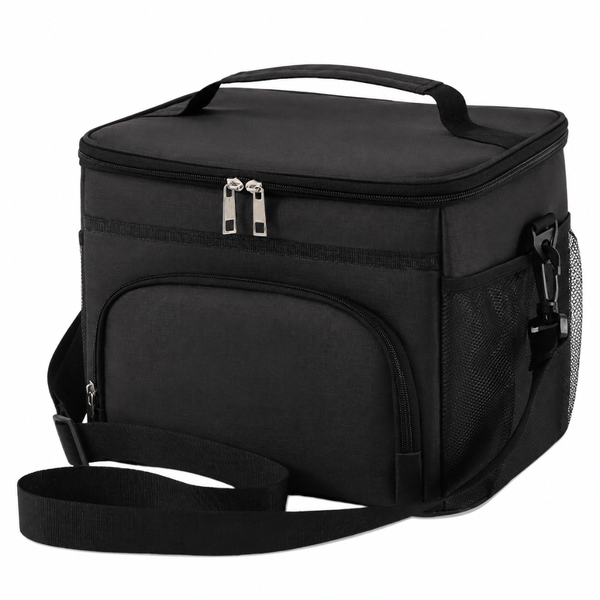 Bestby - Multi Compartments Waterproof Insulated Lunch Bag with Strap