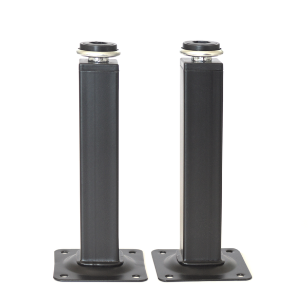 Project Solutions Cabinet Leg 150 X 25 Matt Black 2Pack