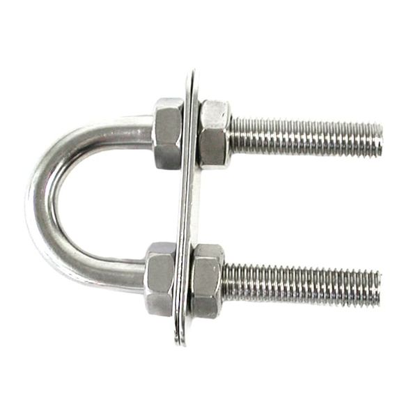 Marine Grade 316 Stainless Steel U-Bolt for Boat Rigging - 10 x 90mm
