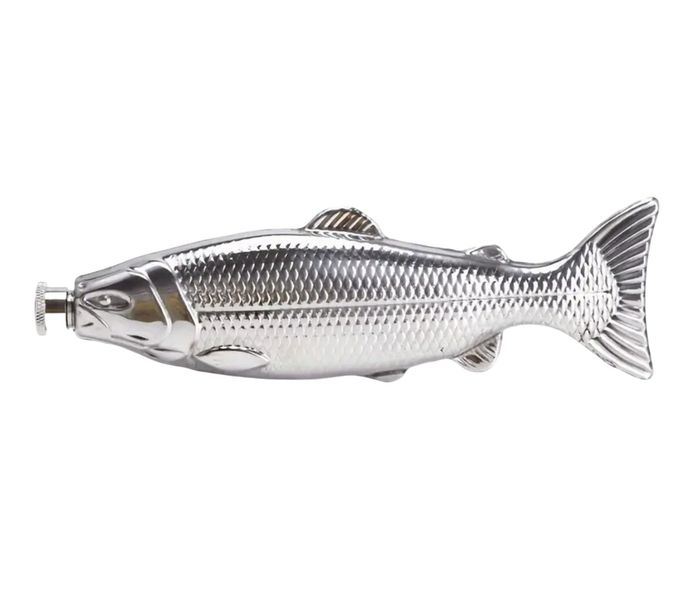 Trout-Shaped Stainless Steel Flask - Portable 304 Steel