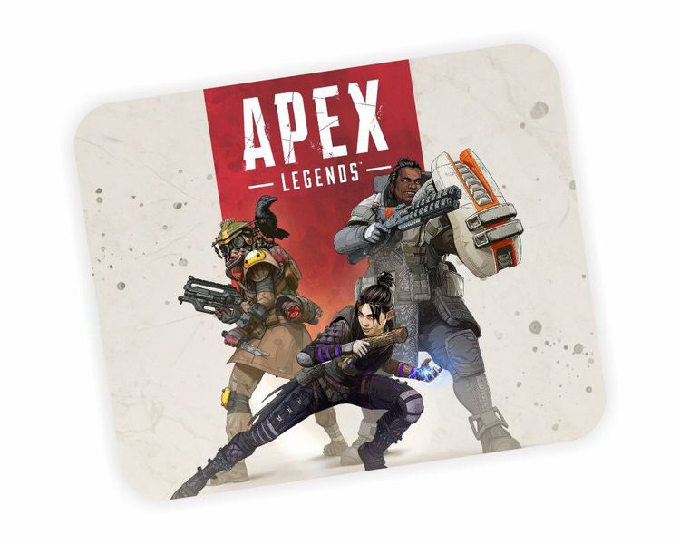 Red Apex Legends Fade Grey Mouse Pad