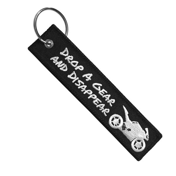 Drop a Gear and Disappear Motor Bike Key Ring Gift