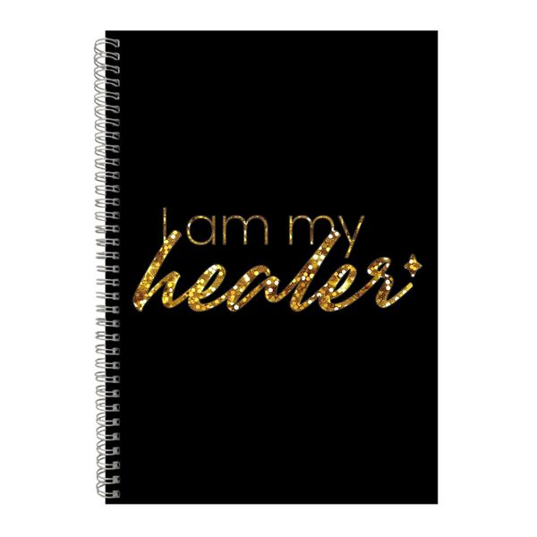 Healer A4 Notebook Spiral Lined Motivational Saying Graphic Notepad Gift248