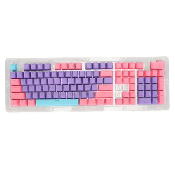 PBT Keycaps Mechanical 2 Color Purple Pink Blue