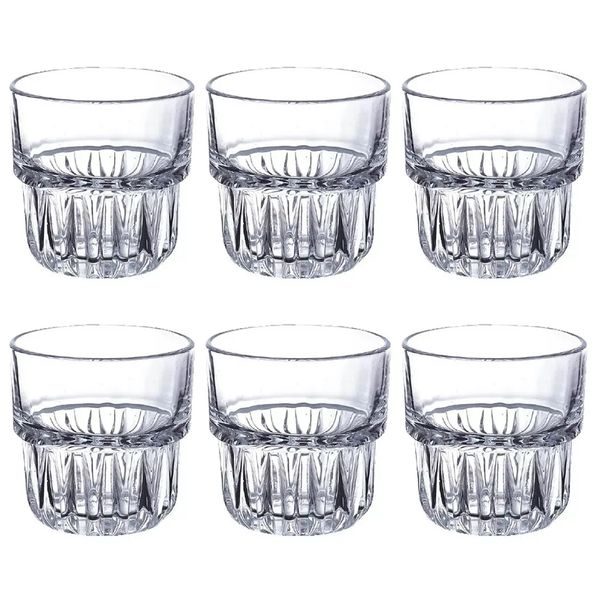 Dream Home - Hand Cut Premium Quality Shining Crystal Glass - Set of 6