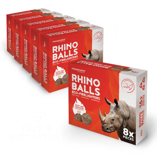 Megamaster Rhino Balls Eco-firelighter Bundle