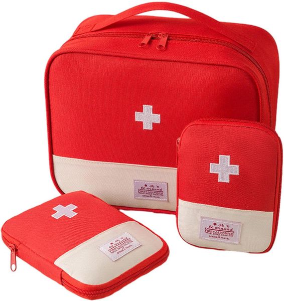 3-Pieces Set: Portable Medical Storage Bag for First Aid - Home &amp; Outdoor.