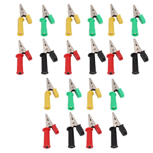 Insulated Test Clip 5mm Brass 4mm Socket