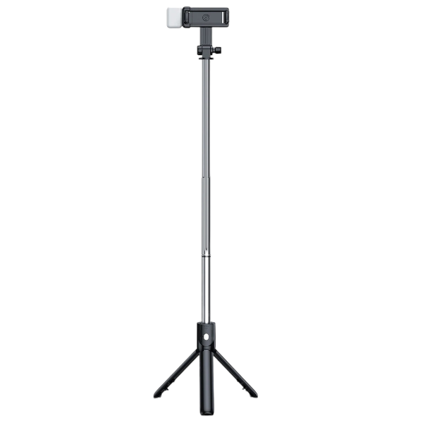 H1S - Selfie Stick Tripod with LED (Maximum extended length is 100cm)