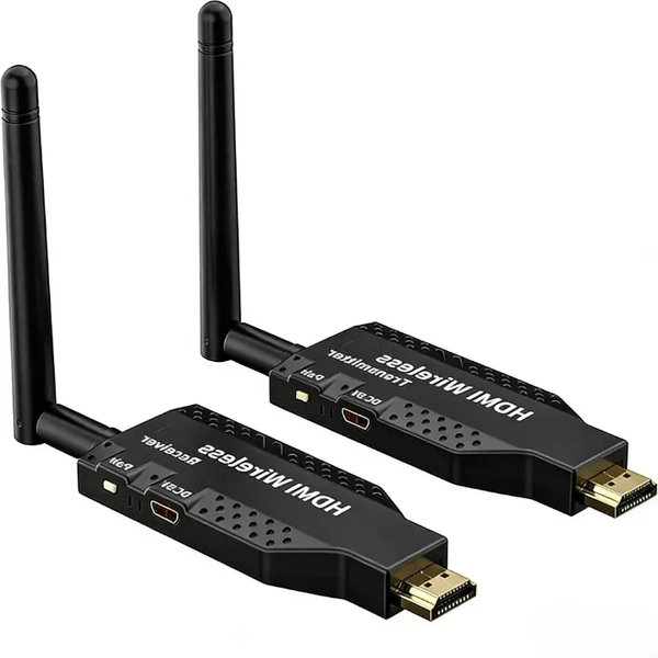 50-Meter Range Wireless HDMI Transmitter/Receiver - Easy Plug-and-Play Use