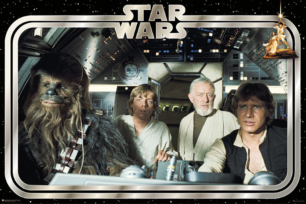 Star Wars Classic Millennium Falcon Crew Poster Shop Today. Get it